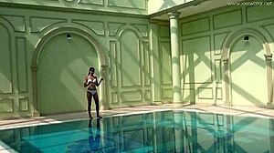 Hottest Petite Small Tits Teen Irina Russaka Dives Naked Underwater