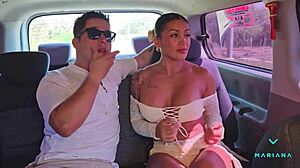 i can't believe mariana martix got rough on a colombian beach, huge squirt on face!