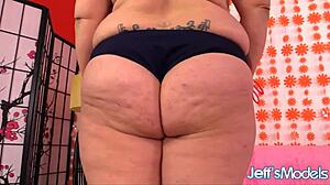 Cami Cooper, Luscious Mature BBW, Uses Fucking Machine for Cool Relief.