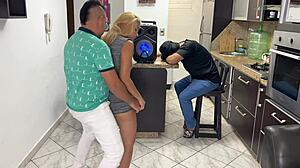  lent my gf to my buddy for dancing but he started rubbin his dick on her with reggaeton... damn