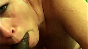 mature milf with big tits delivers epic blowjobs to bbc for facial