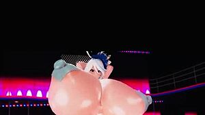 Amazing Huge Tits in 3D HQ POV Dancing and Teasing Breast Expansion Sex