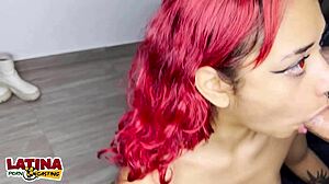 latina emo goth alt slut takes big white cock in first time casting interview