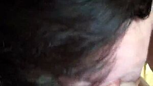 my wife is showing off her blowjob skills and swallowing everything