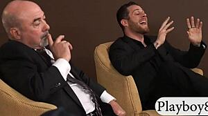 These nasty blonde women share a double-sided dildo in a wild threesome session