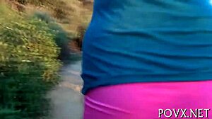 Filthy teen pussy exposed intensely to POV camera