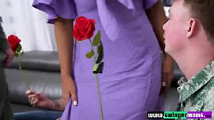 Studly Stepsons Bang Jilted Stepmoms with Juicy Pussies on Valentine's Day