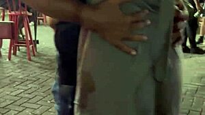 exhibition in car turns into wild banging with cum. damn, right on the street!