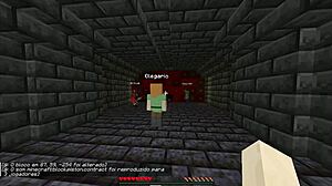 I sees the bald boys n the priest showin his big staff in the village.