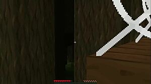 I sees the bald boys n the priest showin his big staff in the village.