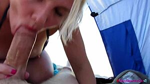 blowjob cum on tits!