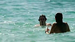 In 2019, Regina Blandón strips in bikini, showing her mexican tits as the town boyfriend