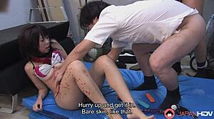 Japanese Naughty Teacher in Uncensored Bondage Sex with Curious Students