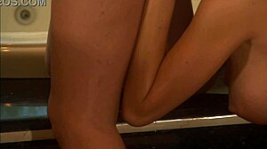 Layla Jade Drives Monica Mayhem Wild with Vibrator in Stockings