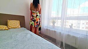 I finally nailed my hot Latina maid with tight wet pussy