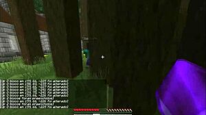 I sees the bald boys n the priest showin his big staff in the village.