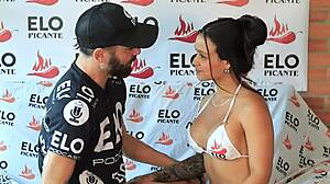 i feel so excited interviewing cute colombian lorena doll with big natural tits before her fuck doll casting