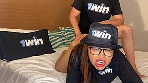 Colombian milf with big ass in homemade closeup scene