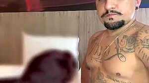 Old Man Fucks Married Latina In Lingerie Without Condom