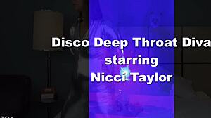 Disco deep throat diva Nicci Taylor takes on interracial challenges