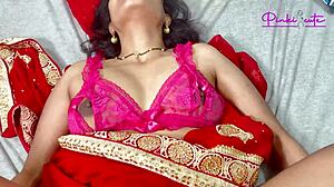 Pinkie aunty took a load on her face and sucked nephew's dark rod! 😏