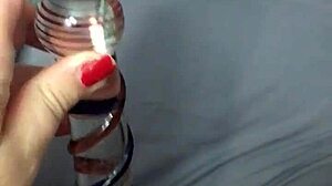 I play with my dildo.