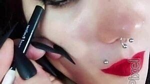 Backstage Secrets of a Hot Brunette - What’s She Hiding?