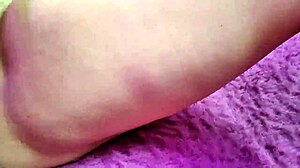 chubby mature lady’s close-up cunt drips during wild fingering