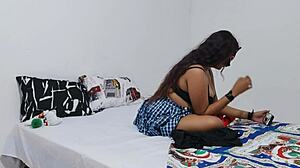 yo, an 18-year-old student started making porn for her teacher, rockin’ that uniform like crazy!