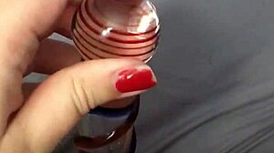 I play with my dildo.