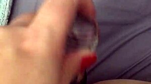 I play with my dildo.