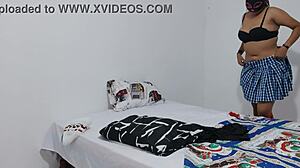 yo, an 18-year-old student started making porn for her teacher, rockin’ that uniform like crazy!