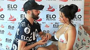 i feel so excited interviewing cute colombian lorena doll with big natural tits before her fuck doll casting