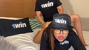 Colombian milf with big ass in homemade closeup scene