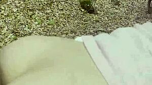 A girl next door gets a big cock inside her in a public park