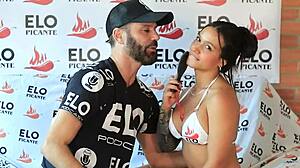 i feel so excited interviewing cute colombian lorena doll with big natural tits before her fuck doll casting