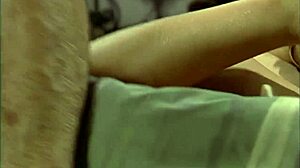 Slutty Blonde Gets Anal Pounded in Fishnets on Bed. Gaping Asshole Takes Hard Cock!