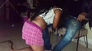 garganta profunda para pagar alquiler me ahogo con su pene