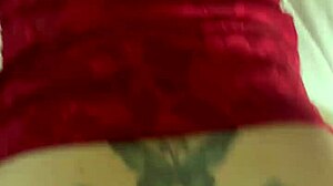 Doggystyle white slut with anal sex, bent over assfucking, tattoo, and creampie