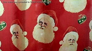 two sexy brunettes are all through the house at christmas in underwear