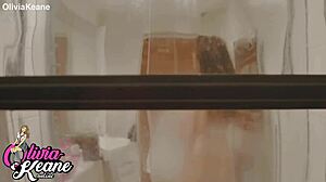 Ever caught your curvy neighbor showering naked?