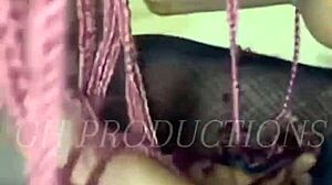 African Couple Enjoying Hot Foreplay Bodies