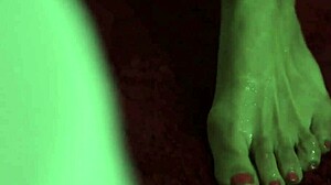 two sexy brunettes are all through the house at christmas in underwear