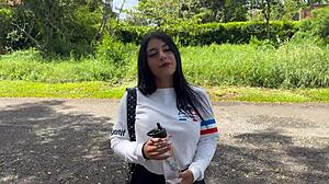 university girl easily gives in to stranger in long-distance relationship