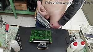 Blasting Massive Cumshot On Client's Machine