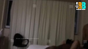 hotwife turns cuckold into a watcher during menage. she takes hard anal from a friend while he licks.