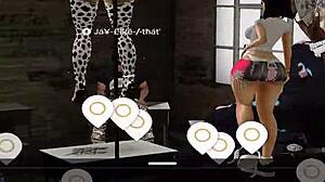 Big booty bitch twerks at party