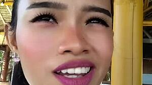 Asian Beauty Speech Shows Off Huge Dildo in Wild Style