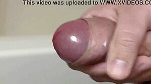 Just chilling, watching my dick cum in slow motion. Looks tasty up close, right?