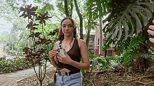 Latina submissive tries first porn casting with fake agent in Medellin